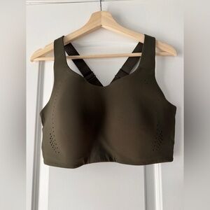 NWT Lululemon AirSupport bra, olive green, 36DDD